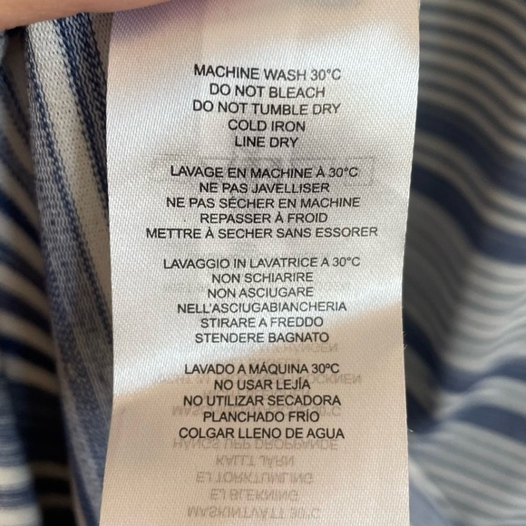 NWT Lyssé Mulholland Midi Tank Dress, Blue & White Stripe, Size S - Picture 10 of 10